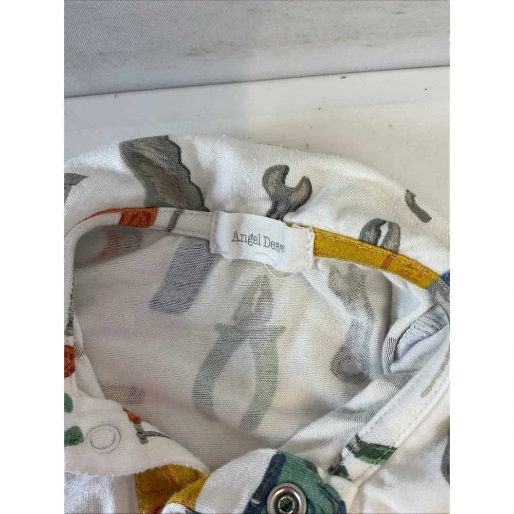 Lot of 2 Bamboo Sleeper/Outfit Angel Dear Caden Lane Xmas Tools Soft 12-18months